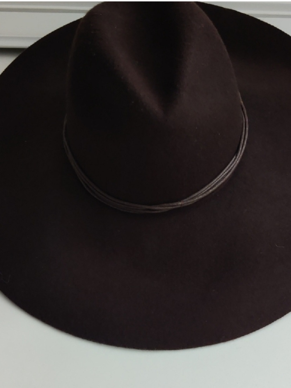 American Eagle Outfitters Chocolate Brown Wool Wide-Brim Rancher Hat